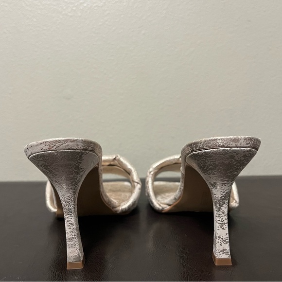 Vince Camuto Brelanie Braided Strap Sandal In Metallic Golden Natural Size 8.5 - Picture 4 of 11